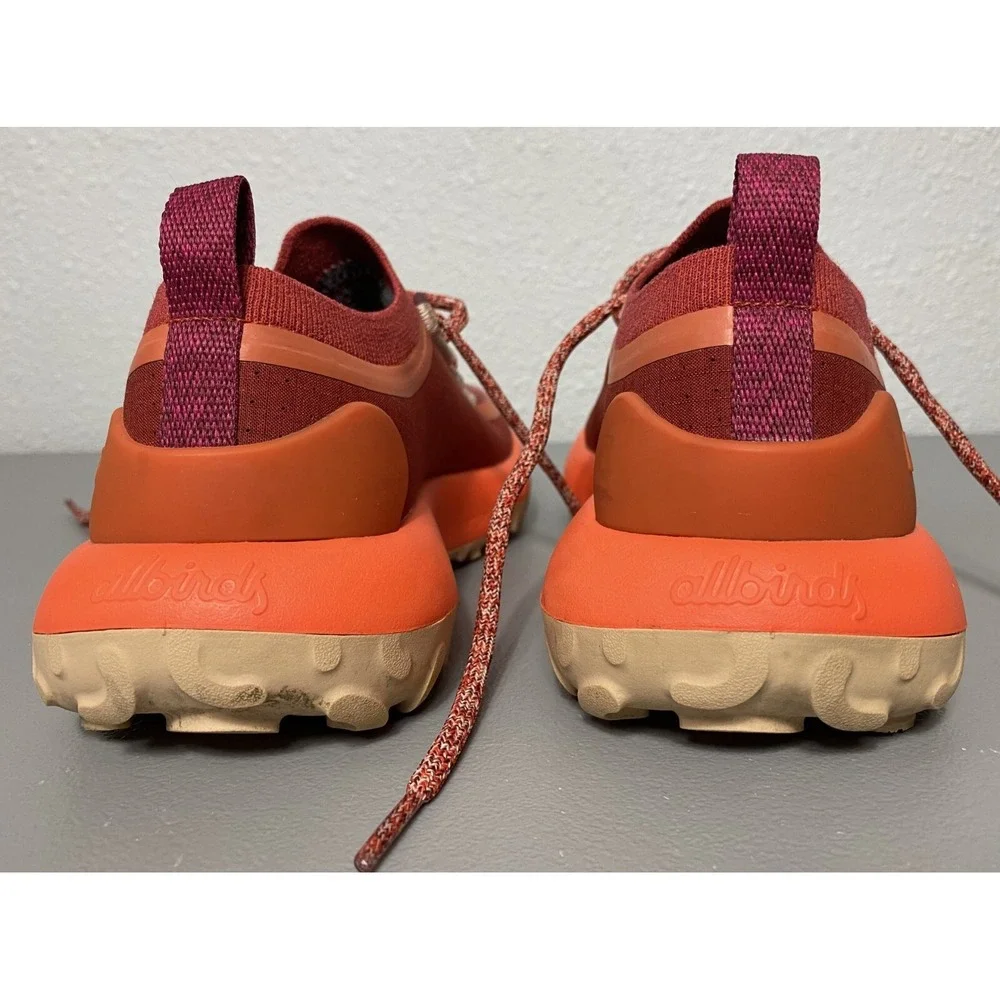 Allbirds Women's Trail Runners SWT Running Shoes Size 7 Red Orange Sneakers
